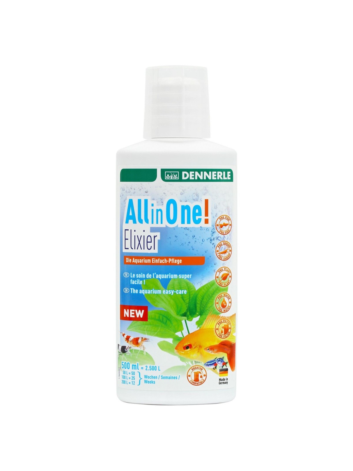 Solutie pentru acvariu Dennerle All in one elixier 500 ml