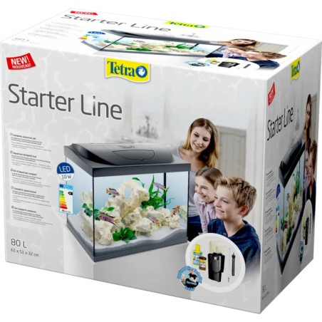 Tetra acvariu starter line 80 l negru