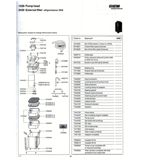 Filtru extern Eheim eXperience 350 (2426)