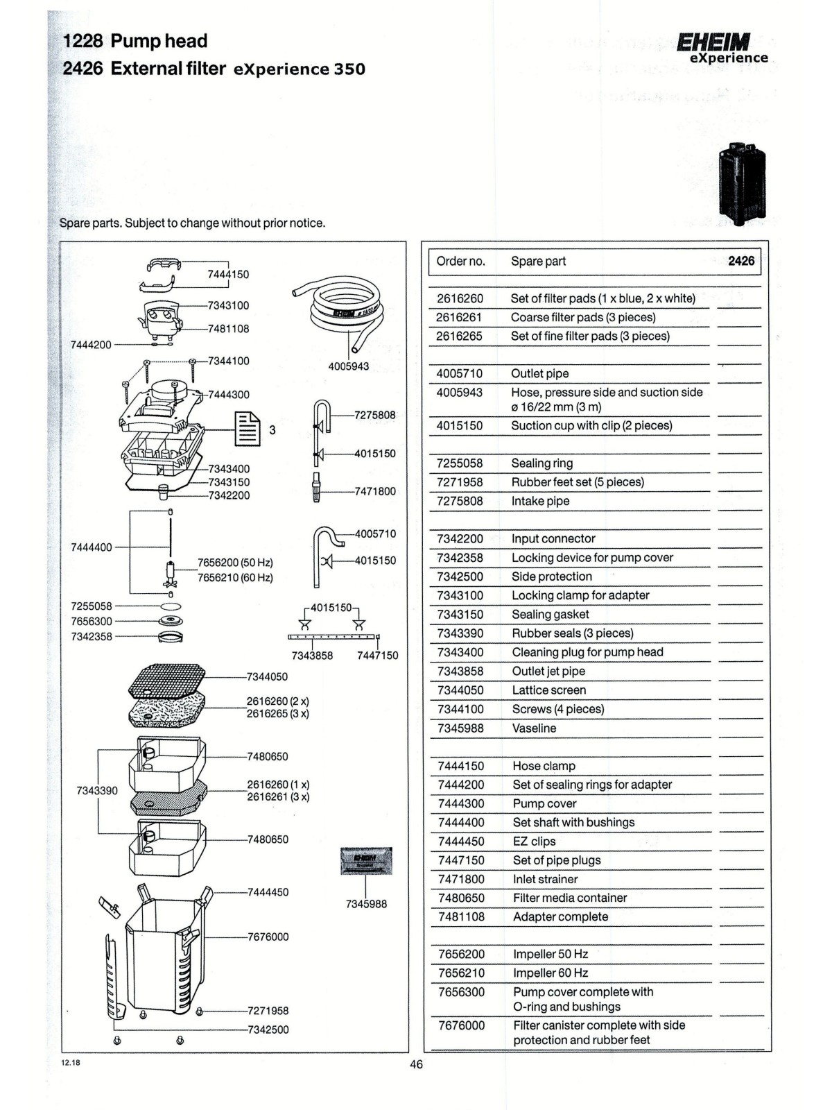 Filtru extern Eheim eXperience 350 (2426)
