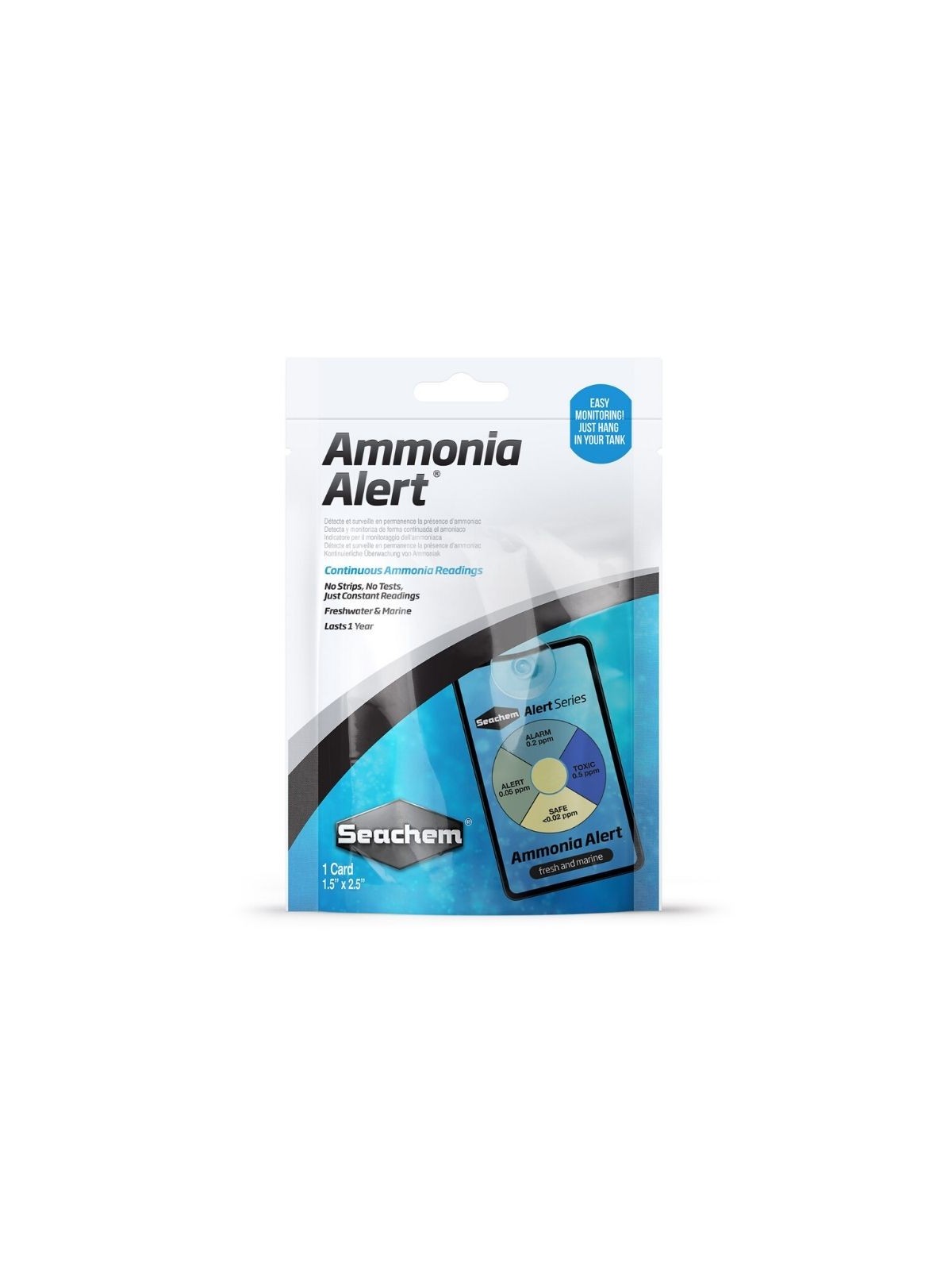 Test permanent Seachem Ammonia Alert (1 an)