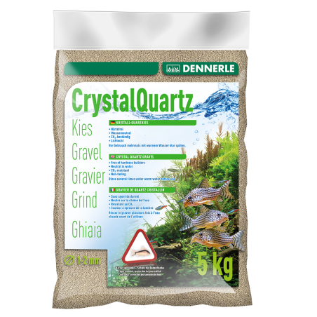 Nisip Acvariu DENNERLE Crystal Quartz Gravel Dark Brown 5kg
